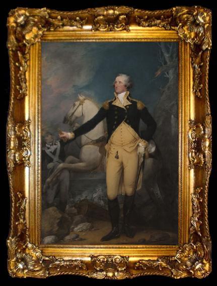 framed  John Trumbull General George Washington at Trenton, ta009-2